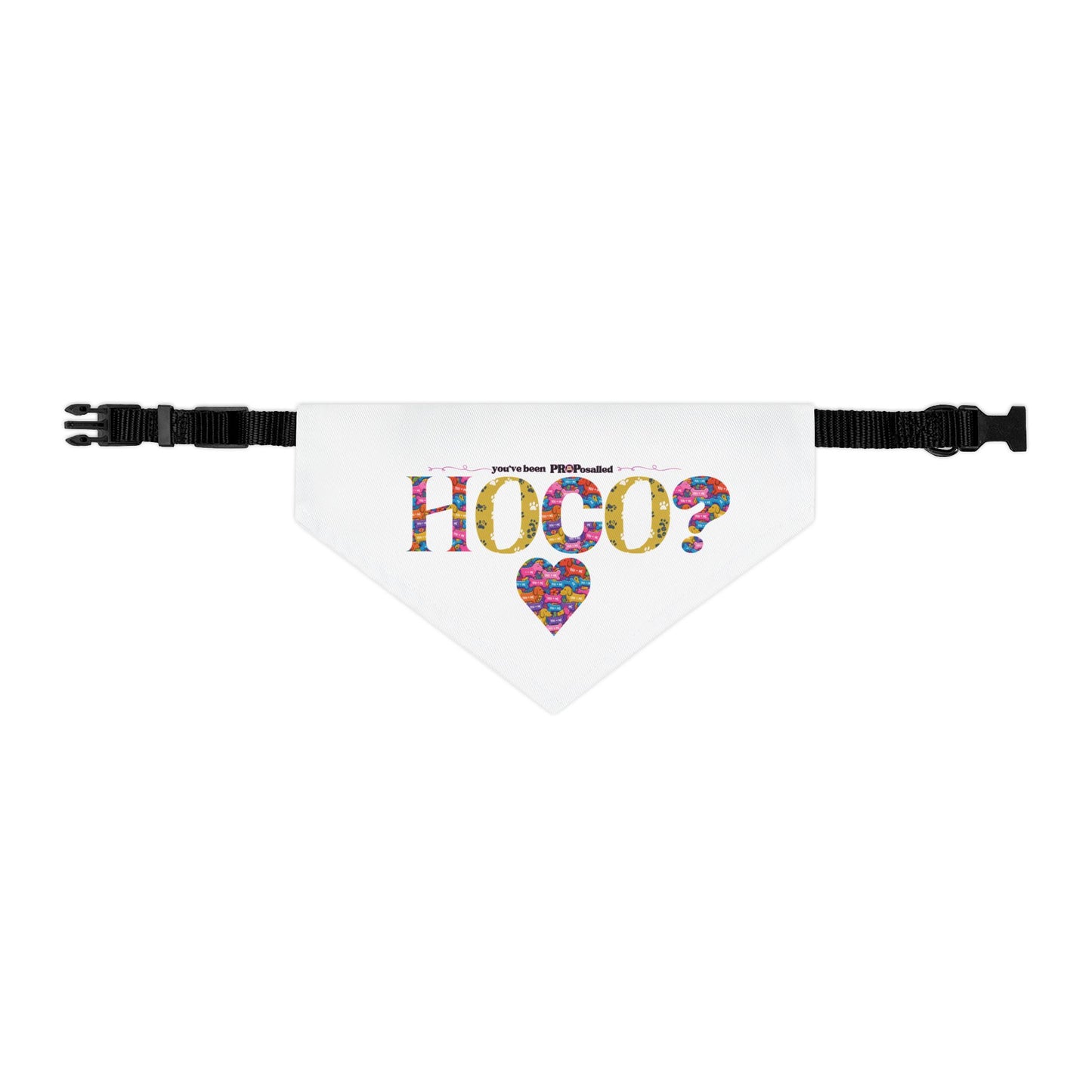 PROPosalled Pet Bandana Collar HOCO Proposal Prop