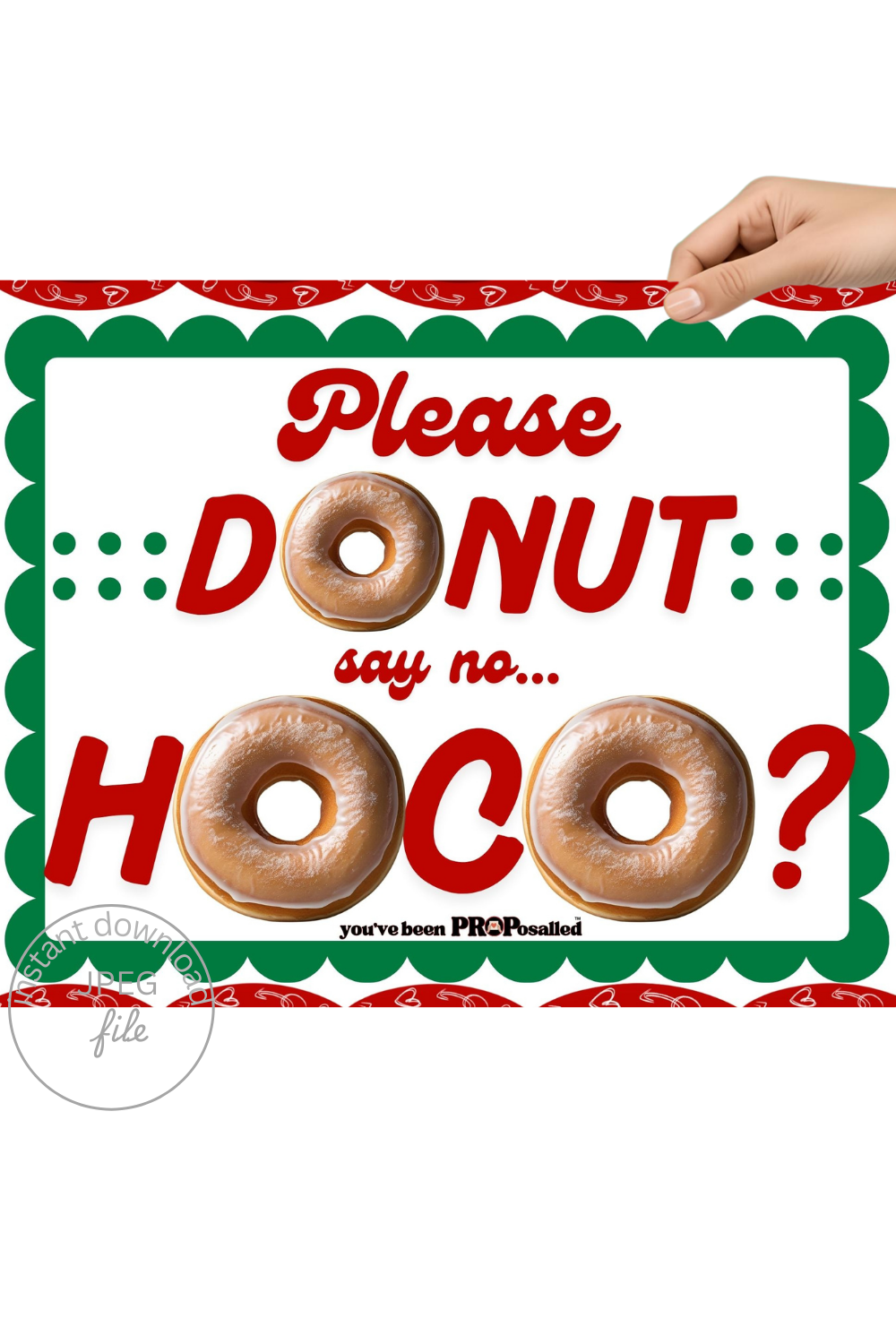 PROPosalled Homecoming Poster, Donut Theme HOCO Proposal Prop