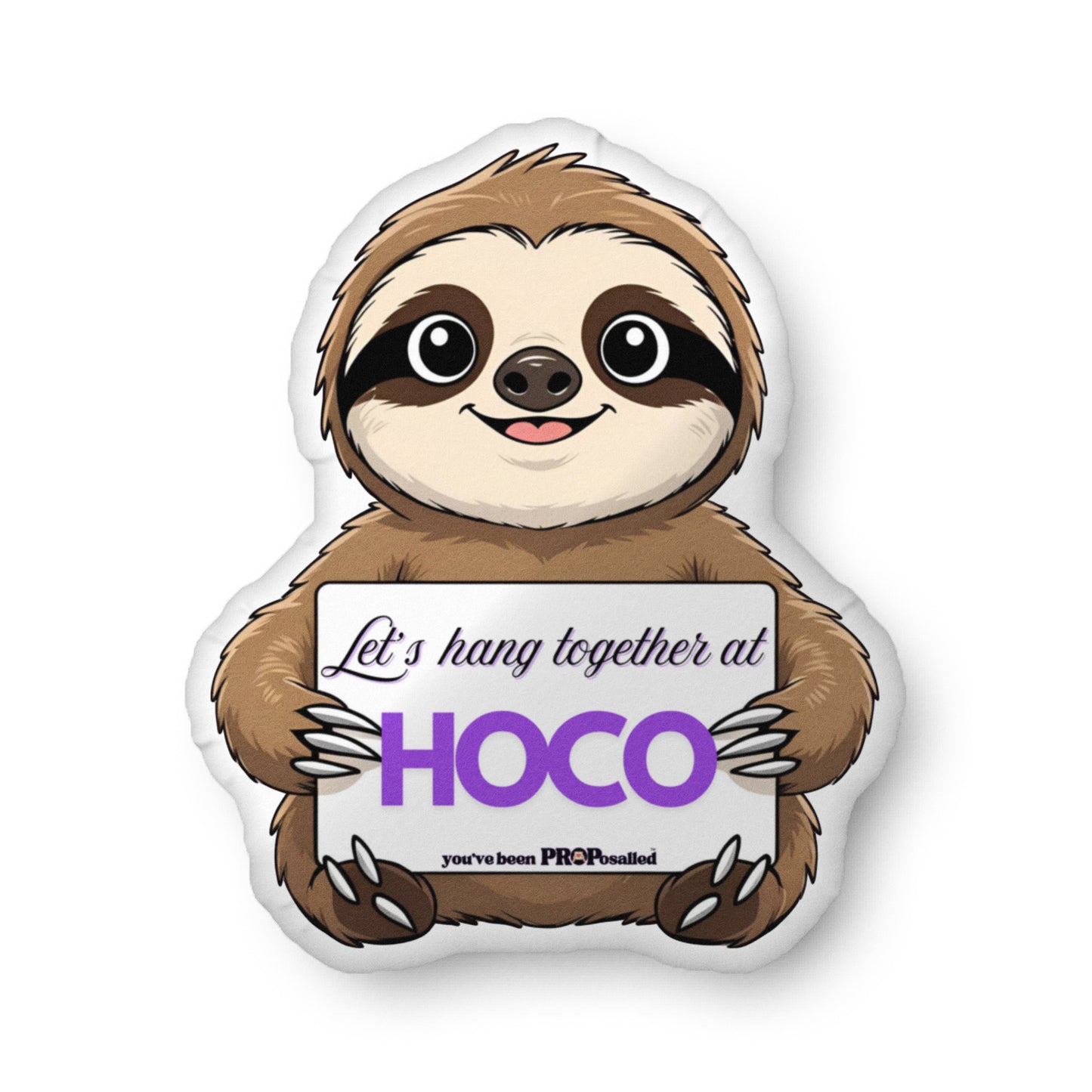 PROPosalled Sloth Pillow Animal Homecoming Proposal Prop
