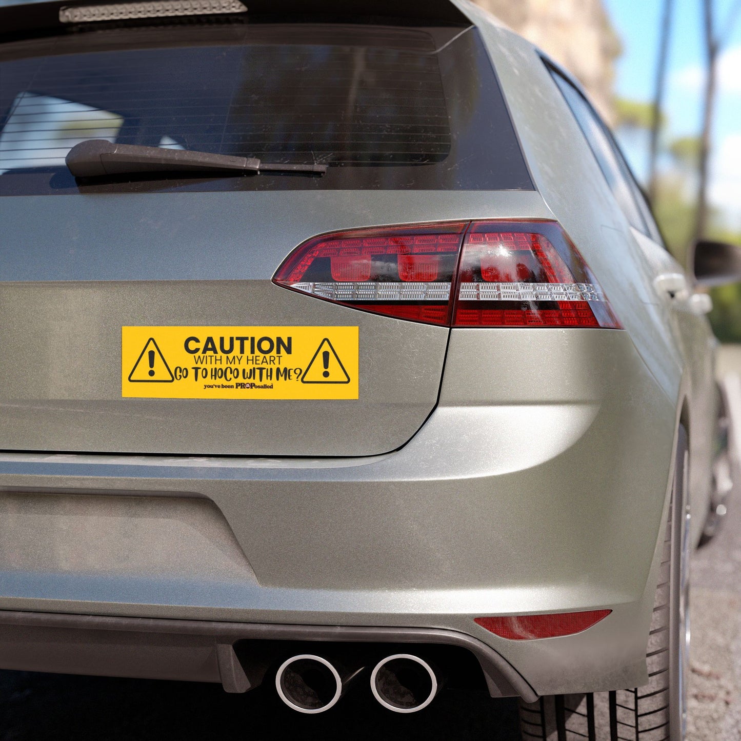 PROPosalled Caution Car Magnet Homecoming Proposal Prop