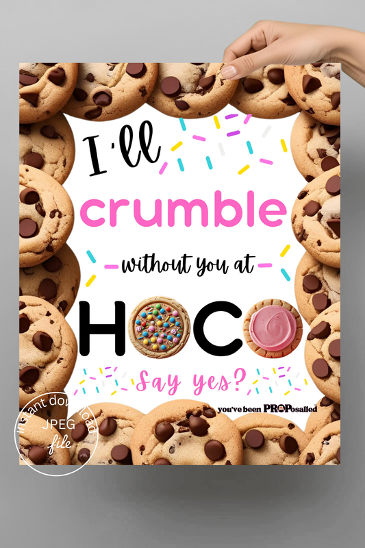 PROPosalled Homecoming Poster, Cookie Theme HOCO Proposal Prop