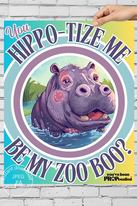 PROPosalled Sign to Ask Someone Out on a Date, Zoo Date Proposal Prop