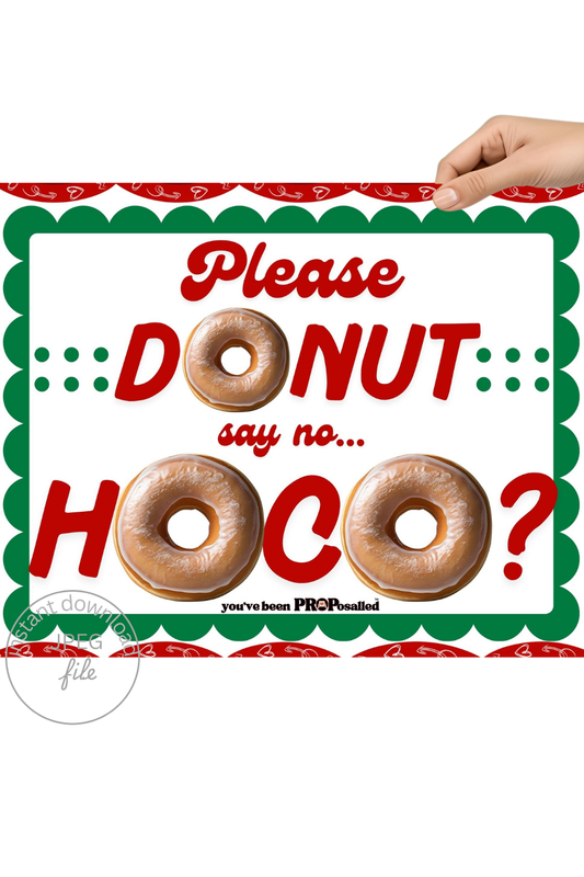 PROPosalled Homecoming Poster, Donut Theme HOCO Proposal Prop