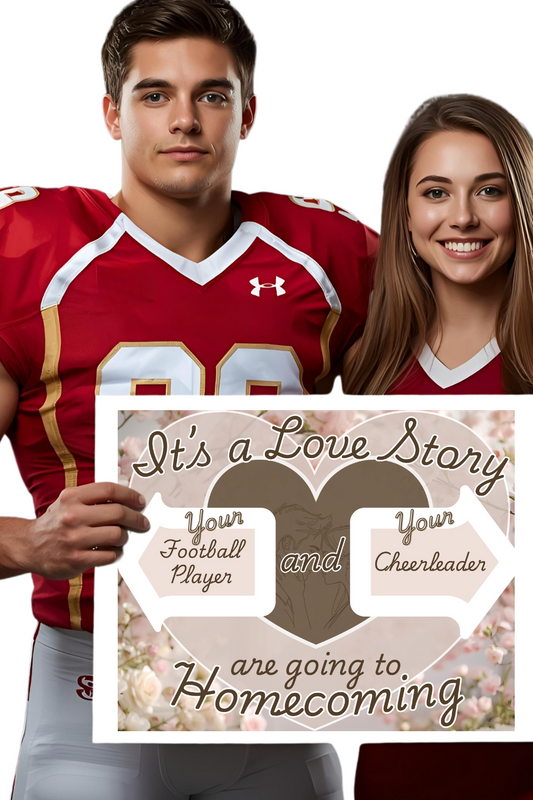 PROPosalled Homecoming Poster, Love Story Theme HOCO Proposal Prop