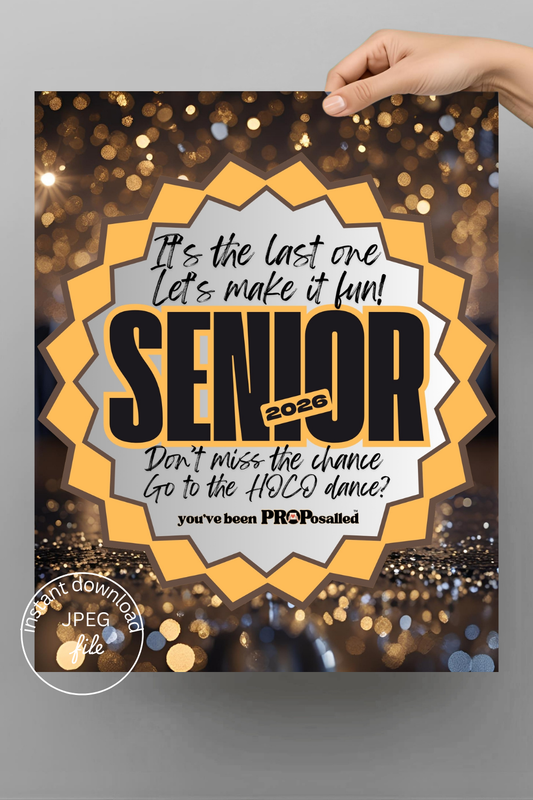PROPosalled Homecoming Poster, Senior Class 2026 Theme HOCO Proposal Prop