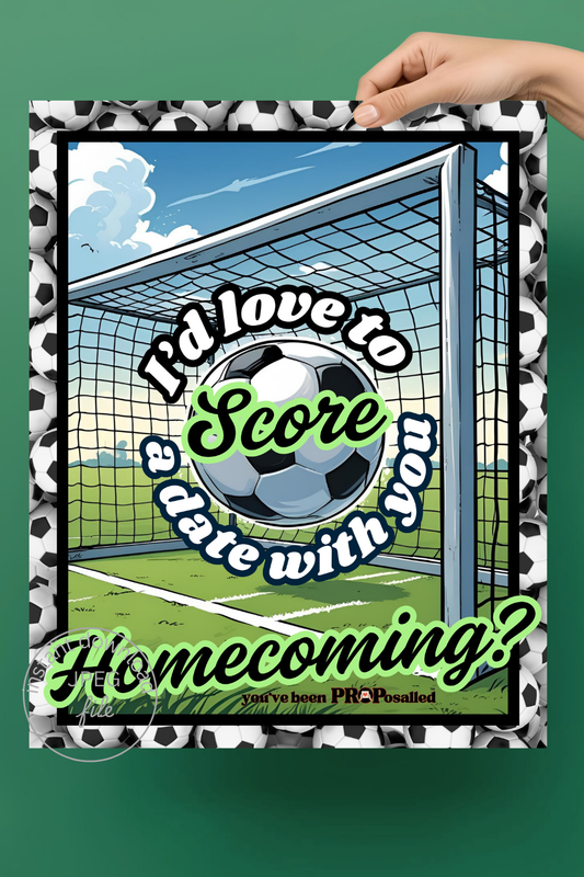 PROPosalled Homecoming Poster, Soccer Theme HOCO Proposal Prop